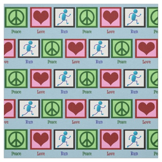 Tissu Peace Love (Échantillon)