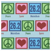 Tissu Peace Love 26.2 Marathon Runner (Fermer)
