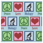 Tissu Peace Love Biology (Fermer)