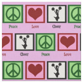 Tissu Peace Love Cheer (Fermer)