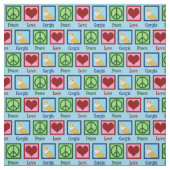 Tissu Peace Love Corgis (Échantillon)