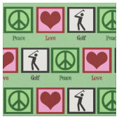 Tissu Peace Love Golf (Fermer)