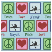 Tissu Peace Love Kayaking (Fermer)
