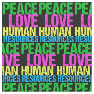 Tissu Peace Love Ressources humaines