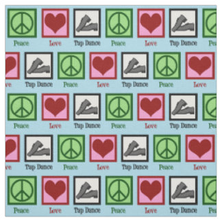 Tissu Peace Love Tap Dance