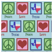 Tissu Peace Love Texas Fier Texan (Fermer)