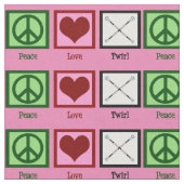 Tissu Peace Love Twirl (Fermer)