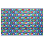 Tissu Peace Love Water Polo Team Blue (Fat Quarter)