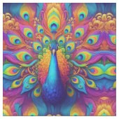 Tissu Peacock arc-en-ciel (Fermer)