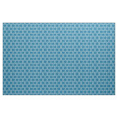 Tissu Peacock Blue, Quatrefoil Marocain Blanc #6 (Yard)