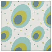 Tissu Peacock Colors Turquoise Vert Bleu Mi-siècle (Échantillon)