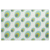 Tissu Peacock Colors Turquoise Vert Bleu Mi-siècle (Fat Quarter)