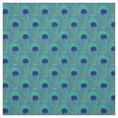 Tissu Peacock Feather Fabric - Green Blue Navy Turquoise (Échantillon)
