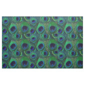 Tissu Peacock Feather Fabric - Green Turquoise Blue Navy (Fat Quarter)