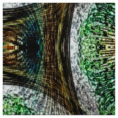 Tissu Peacock Feathers Mandalas... (Échantillon)