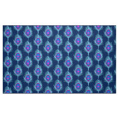 Tissu Peacock Feathers, Navy et Pastel Blue (Fat Quarter)