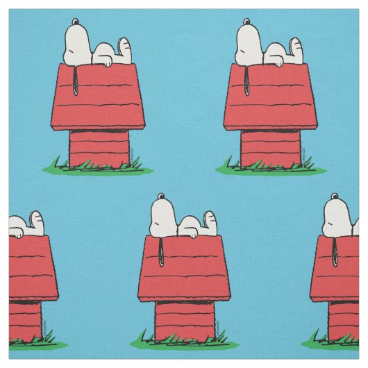 Tissu Peanuts | Snoopy faisant la sieste (Échantillon)
