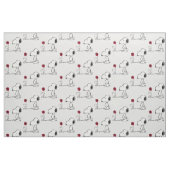 Tissu Peanuts | Snoopy & Woodstock Red & Black (Fat Quarter)