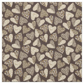 Tissu Peau d'animal avec des coeurs (Échantillon)