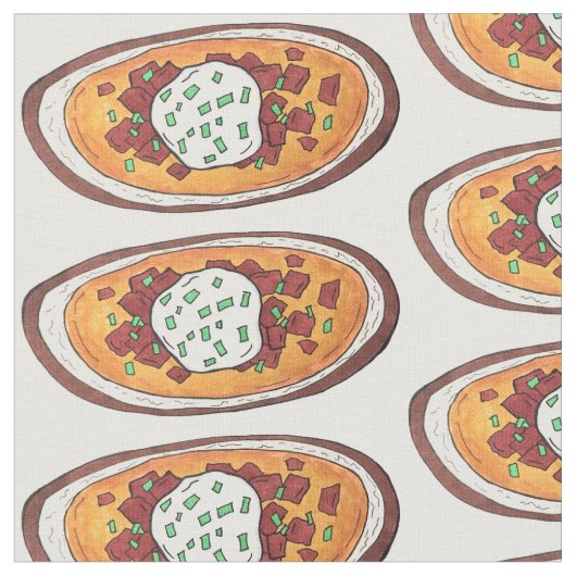 Tissu Peau de pomme de terre chargée Snack Alimentation  (Fermer)