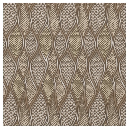 Tissu Peau de serpent stylisée (Fermer)
