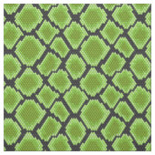 Tissu Peau de serpent verte et noire (Échantillon)