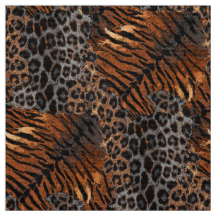 Tissu Peau de tigre léopard tendance