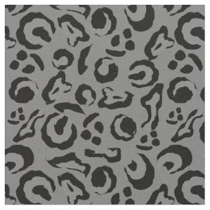 Tissu Peau léopard Imprimer Camouflage gris arrière