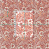 Tissu pêche à la grenade acanthus (Carreau)