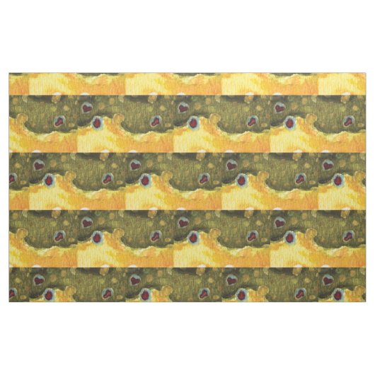 Tissu Pêche à la mouche à la truite broyée (Yard)