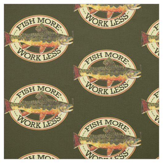Tissu Pêche à l'omble de fontaine (Échantillon)