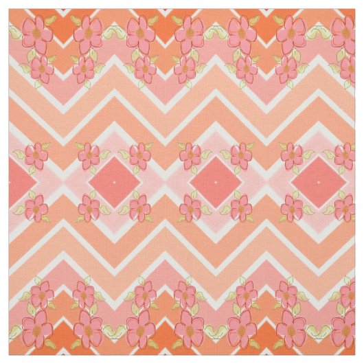 Tissu Pêche Au Corail (Échantillon)