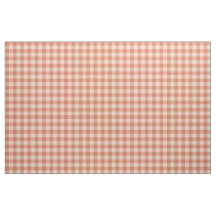 pêche chic et blanc foncé en vichy motif