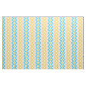 Tissu Pêche dorée sarcelle et jaune (Yard)