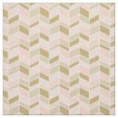 Tissu Pêche et Herringbone Or Chevron (Échantillon)