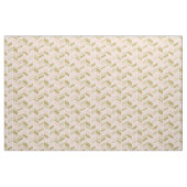 Tissu Pêche et Herringbone Or Chevron (Fat Quarter)