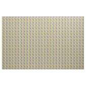 Tissu Pêche florale Citrus citron (Yard)