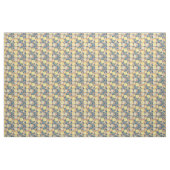 Tissu Pêche florale Citrus citron (Fat Quarter)