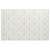 Tissu Pêche maritime et Flèches d'or (Fat Quarter)