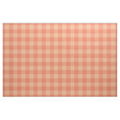 Tissu pêche rose orange buffle plaid (Yard)