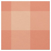Tissu pêche rose orange buffle plaid (Fermer)