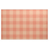 Tissu pêche rose orange buffle plaid (Fat Quarter)