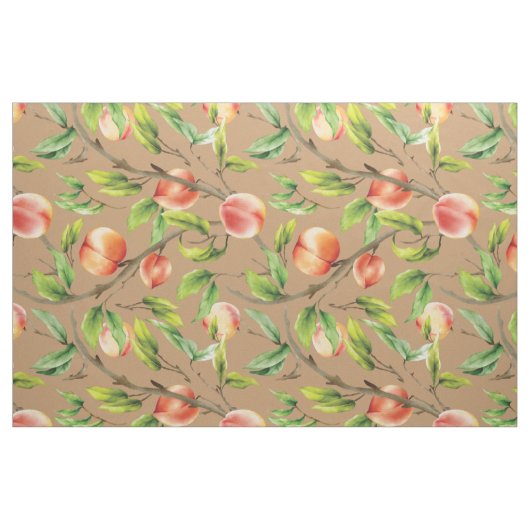 Tissu Pêche sur l'arbre (Fat Quarter)