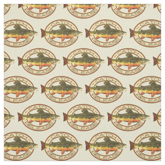 Tissu Pêcheur de truites à la capture et à la libération (Échantillon)