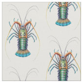 Tissu peint d'art de langouste (Fermer)