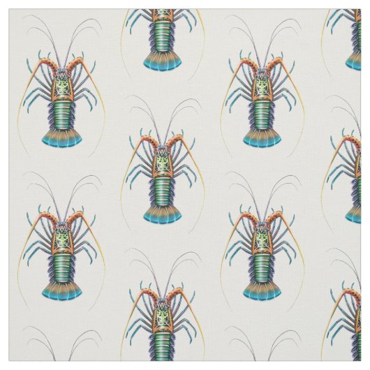 Tissu peint d'art de langouste (Échantillon)