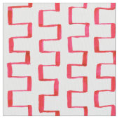 Tissu peint géométrique rouge de motif (fermé)