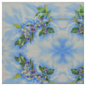 Tissu peinture à l'aquarelle de bleuet (Fermer)