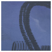 Tissu Peinture abstraite bleue (Détail)
