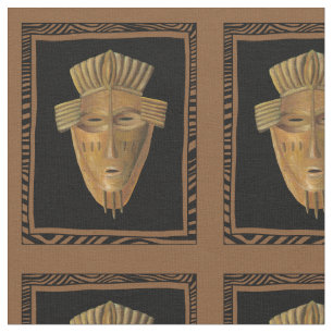 Tissu Peinture africaine de masque par Chariklia Zarris